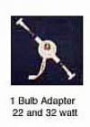 Circline Adaptor, 1 Bulb, 22 Watt (# CAD22)