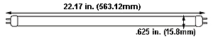 NaturesSunlite™ Full Spectrum F24T5 HO, 5500K, 91 CRI (# NL10790) 