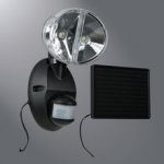 LED Security Flood Light Solar Powered 180 Degree (BLACK) # LEDS180B