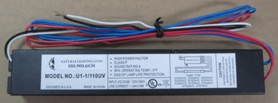 UVC Ballast, 120-240 volt HO (# BUVC1HO)