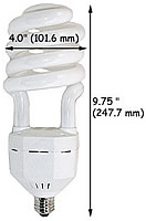 High Output Compact Fluorescent Bulbs
