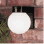 Security Wall Mount Globe, 18 Watt, Bronze